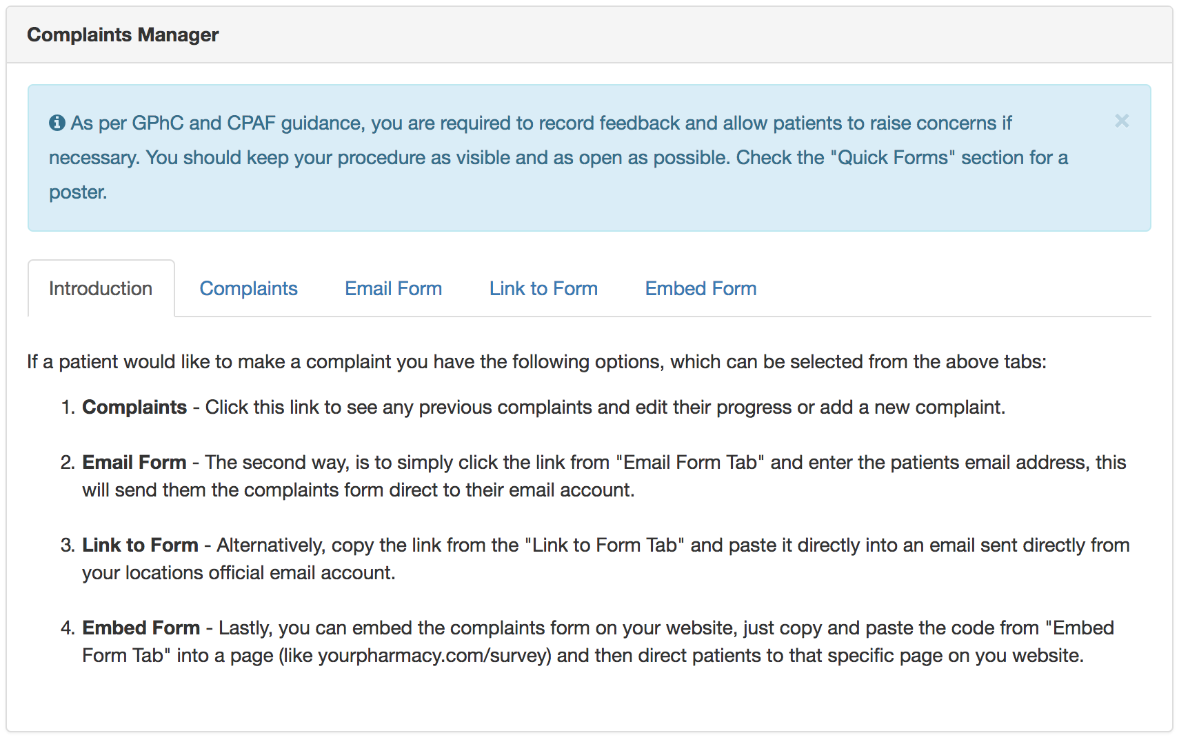 Complain to Pharmacy