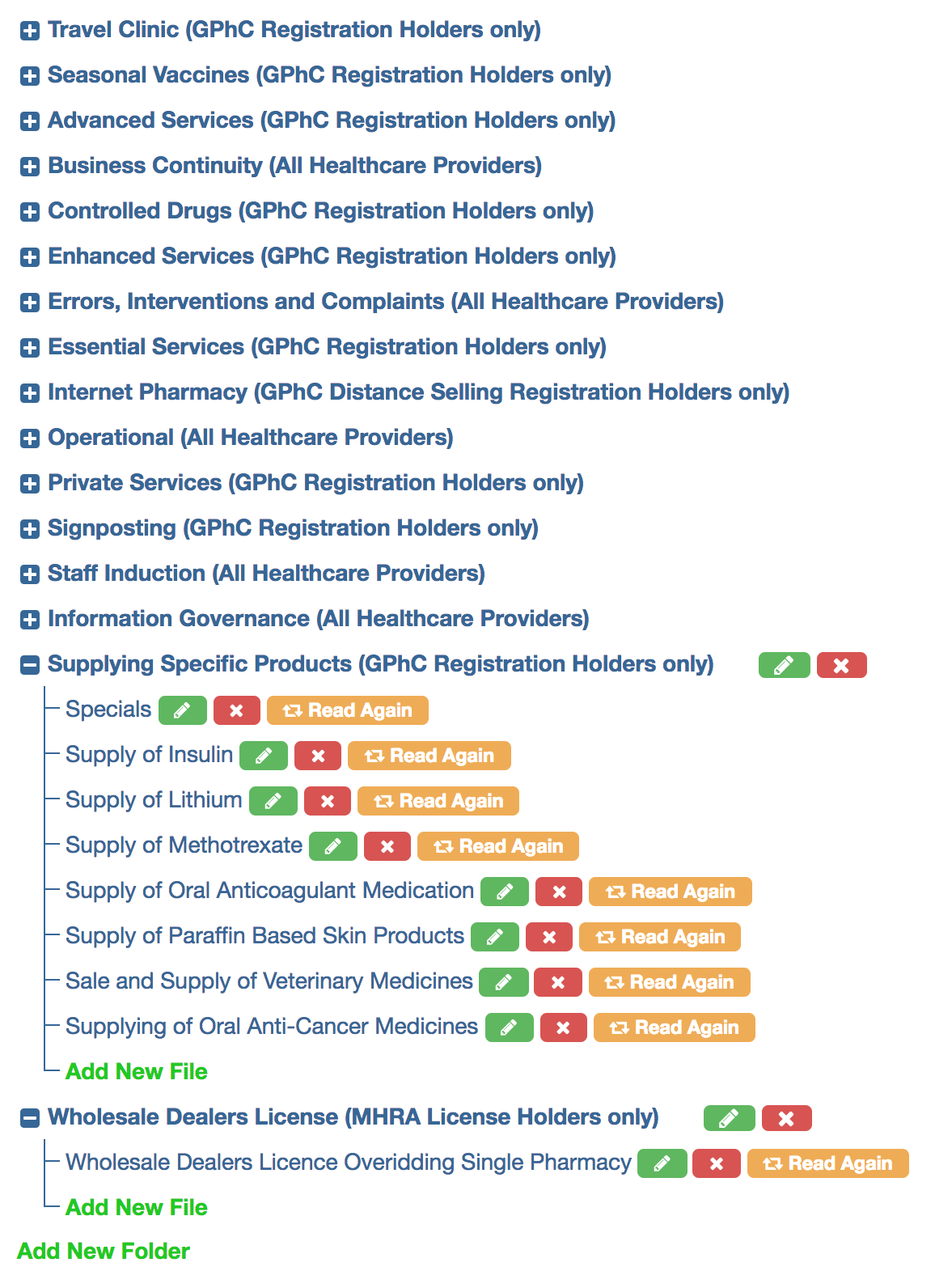 Pharmacy SOPs